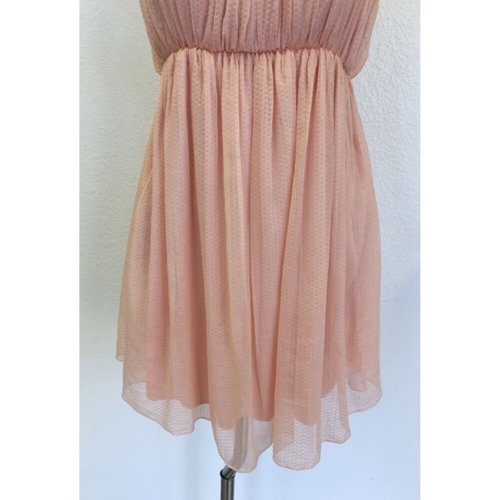 Alice Moon by Moon Collection Women's Dress Small Pink Peach Beaded Sleeveless - Picture 3 of 7